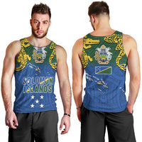 Solomon Islands Men Tank Top The Guardians-Tribal Crocodile and Shark Melanesian Tattoo