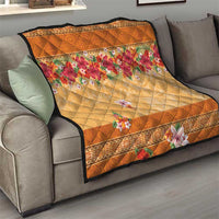 Hawaii Hibiscus Quilt Turtles and Tribal Motifs Vintage Floral Style