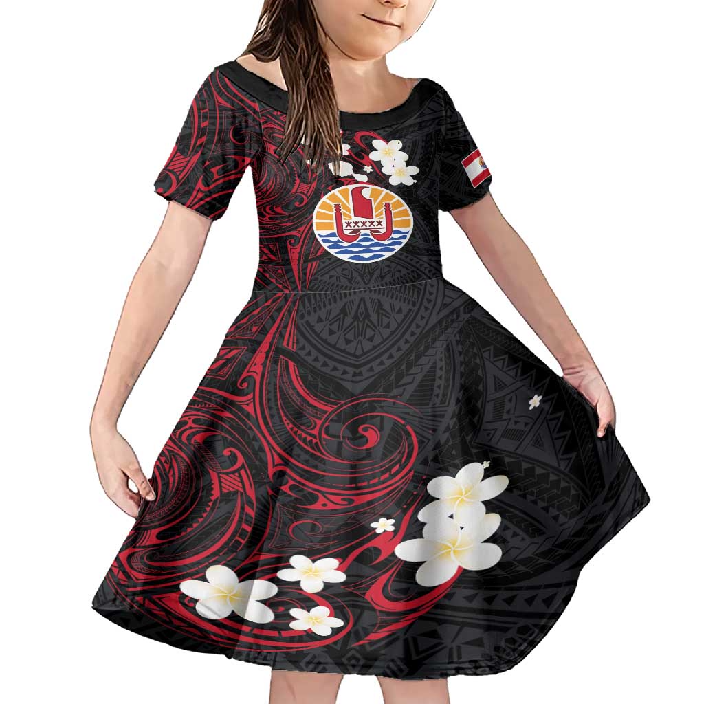 French Polynesia Tiare Day Family Matching Short Sleeve Bodycon Dress and Hawaiian Shirt Seal and Polynesian Pattern