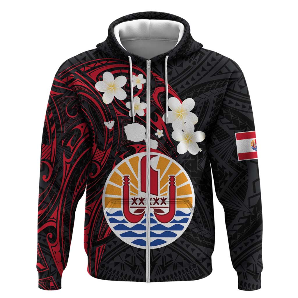 French Polynesia Tiare Day Hoodie Seal and Polynesian Pattern
