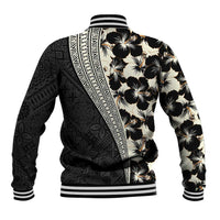 Bula Hibiscus Festival Baseball Jacket Tapa Pattern Half Style