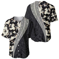 Bula Hibiscus Festival Baseball Jersey Tapa Pattern Half Style