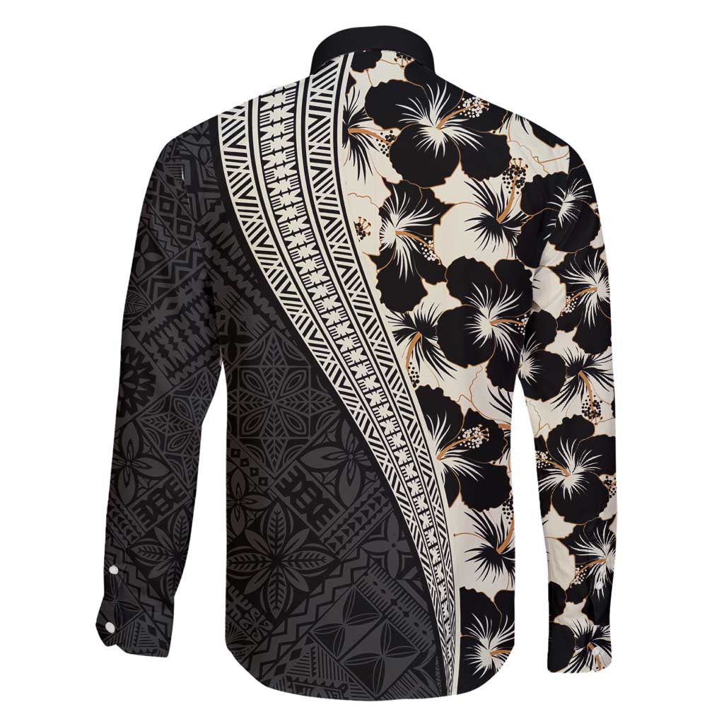 Bula Hibiscus Festival Family Matching Summer Maxi Dress and Hawaiian Shirt Tapa Pattern Half Style