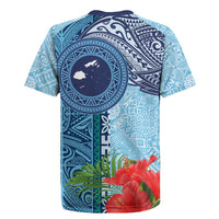 Fiji Day Rugby Jersey Tapa Pattern and Hibiscus Flower