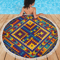 Kolose-Tuvalu Crochet Beach Blanket with Polynesian and Pacific Tattoos - Polynesian Pride