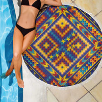 Kolose-Tuvalu Crochet Beach Blanket with Polynesian and Pacific Tattoos - Polynesian Pride