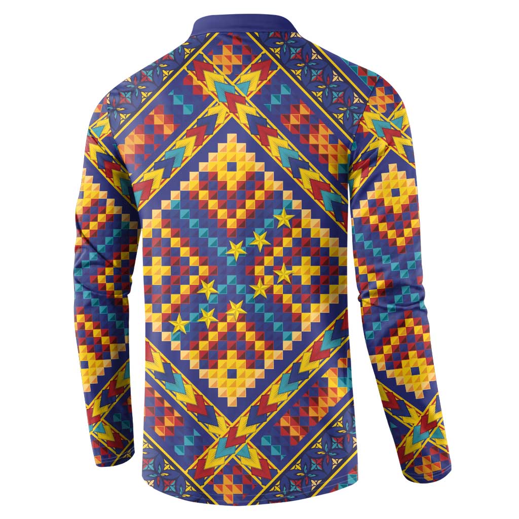 Kolose-Tuvalu Crochet Button Sweatshirt with Polynesian and Pacific Tattoos - Polynesian Pride