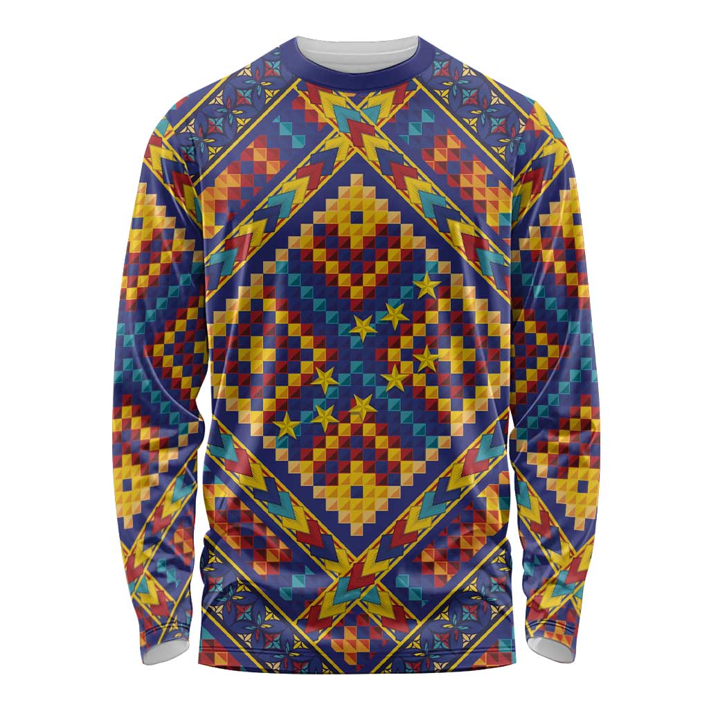 Kolose-Tuvalu Crochet Long Sleeve Shirt with Polynesian and Pacific Tattoos - Polynesian Pride