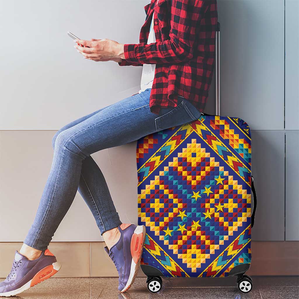 Kolose-Tuvalu Crochet Luggage Cover with Polynesian and Pacific Tattoos - Polynesian Pride