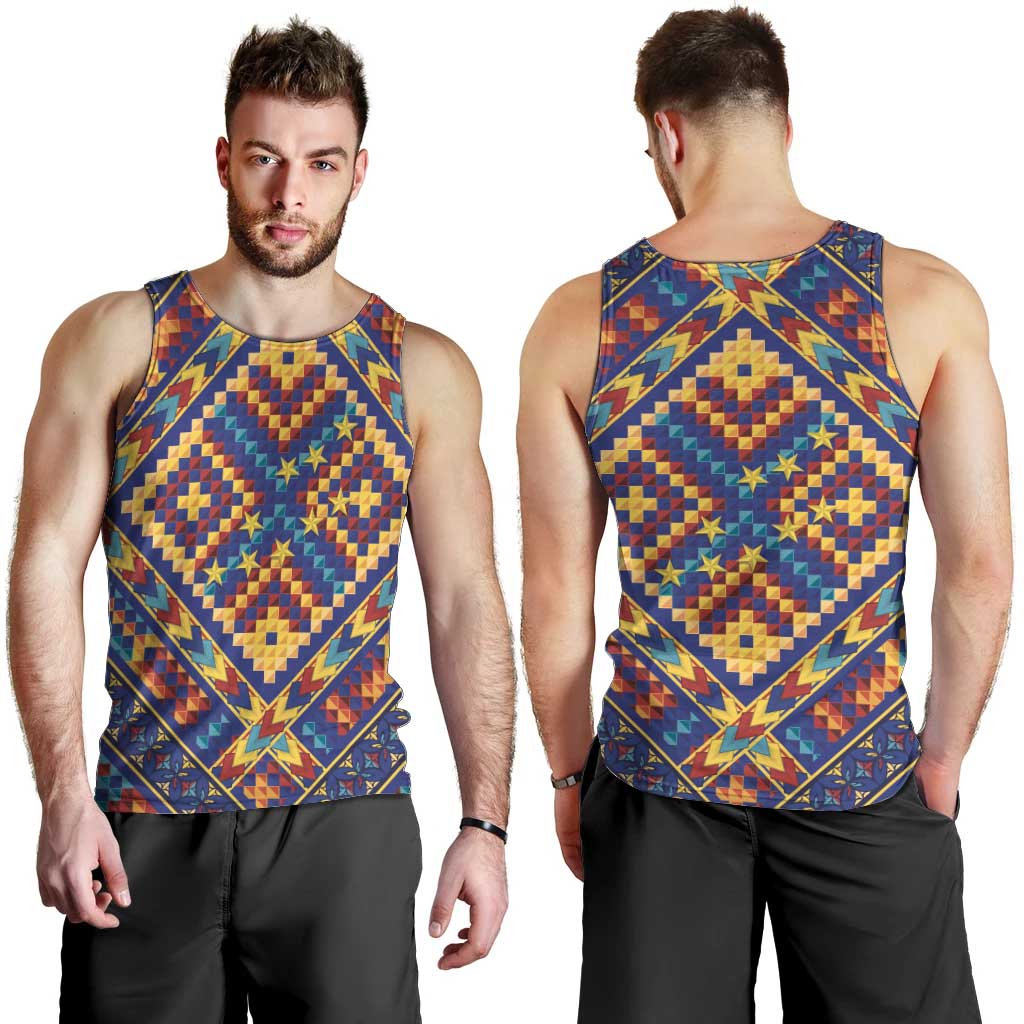 Kolose-Tuvalu Crochet Men Tank Top with Polynesian and Pacific Tattoos - Polynesian Pride