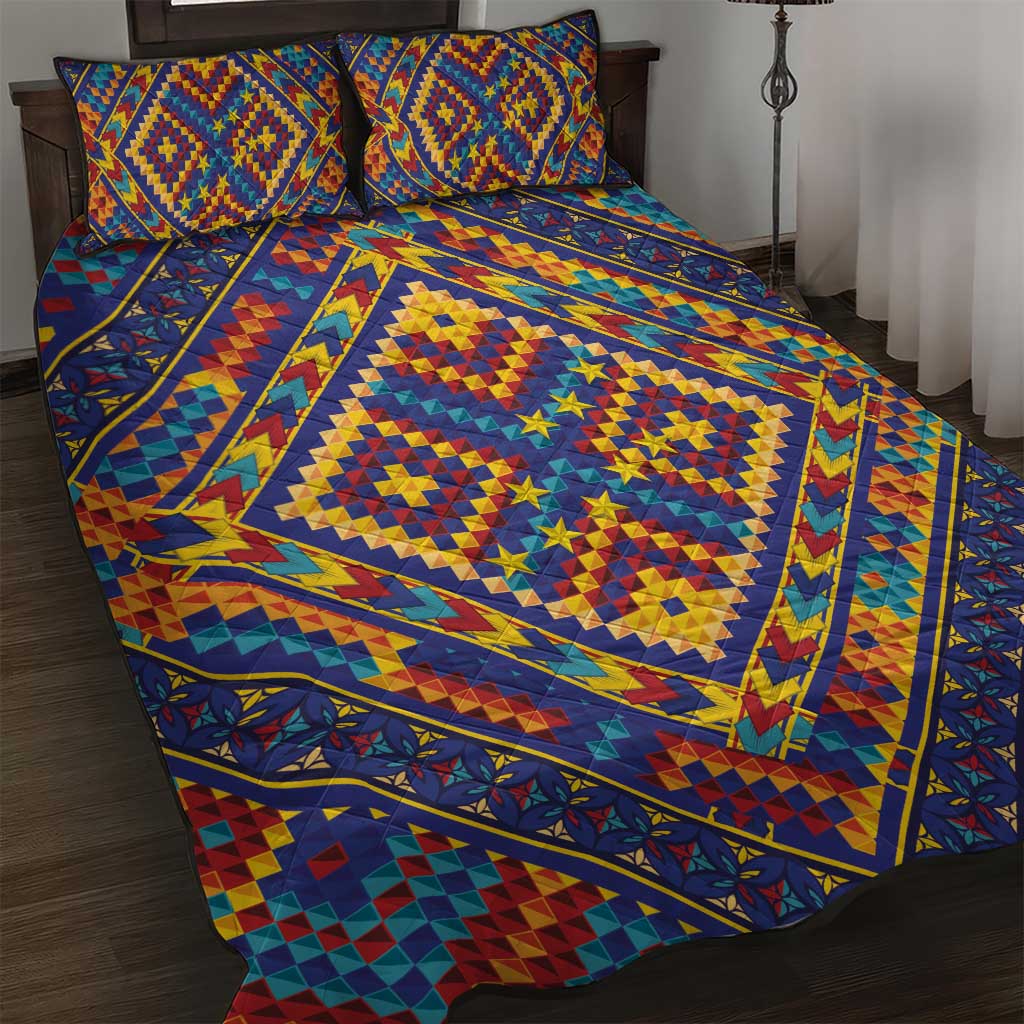 Kolose-Tuvalu Crochet Quilt Bed Set with Polynesian and Pacific Tattoos - Polynesian Pride