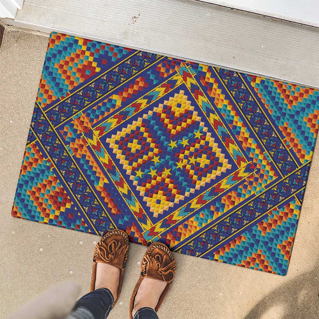 Kolose-Tuvalu Crochet Rubber Doormat with Polynesian and Pacific Tattoos - Polynesian Pride