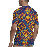 Kolose-Tuvalu Crochet Rugby Jersey with Polynesian and Pacific Tattoos - Polynesian Pride
