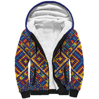 Kolose-Tuvalu Crochet Sherpa Hoodie with Polynesian and Pacific Tattoos - Polynesian Pride