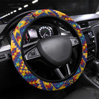 Kolose-Tuvalu Crochet Steering Wheel Cover with Polynesian and Pacific Tattoos - Polynesian Pride