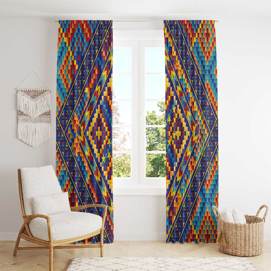 Kolose-Tuvalu Crochet Window Curtain with Polynesian and Pacific Tattoos - Polynesian Pride
