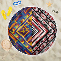 Tuvaluan and New Zealand Culture Beach Blanket The Art of Kolose and Taniko - Polynesian Pride