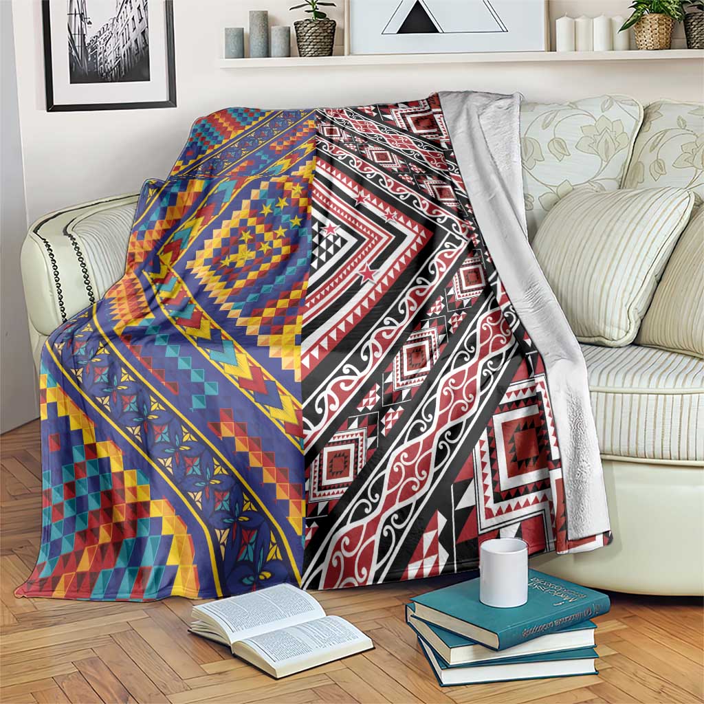 Tuvaluan and New Zealand Culture Blanket The Art of Kolose and Taniko - Polynesian Pride