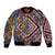 Tuvaluan and New Zealand Culture Bomber Jacket The Art of Kolose and Taniko - Polynesian Pride