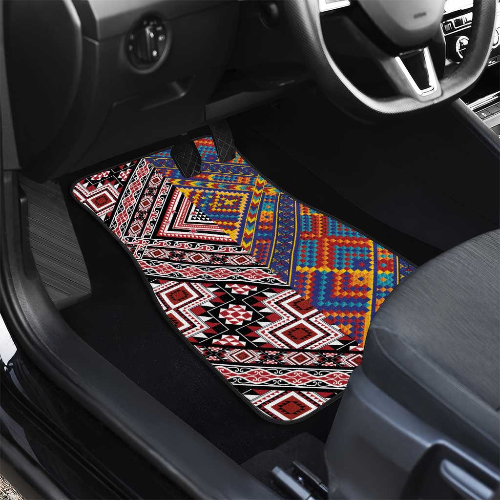 Tuvaluan and New Zealand Culture Car Mats The Art of Kolose and Taniko - Polynesian Pride