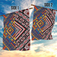 Tuvaluan and New Zealand Culture Garden Flag The Art of Kolose and Taniko - Polynesian Pride