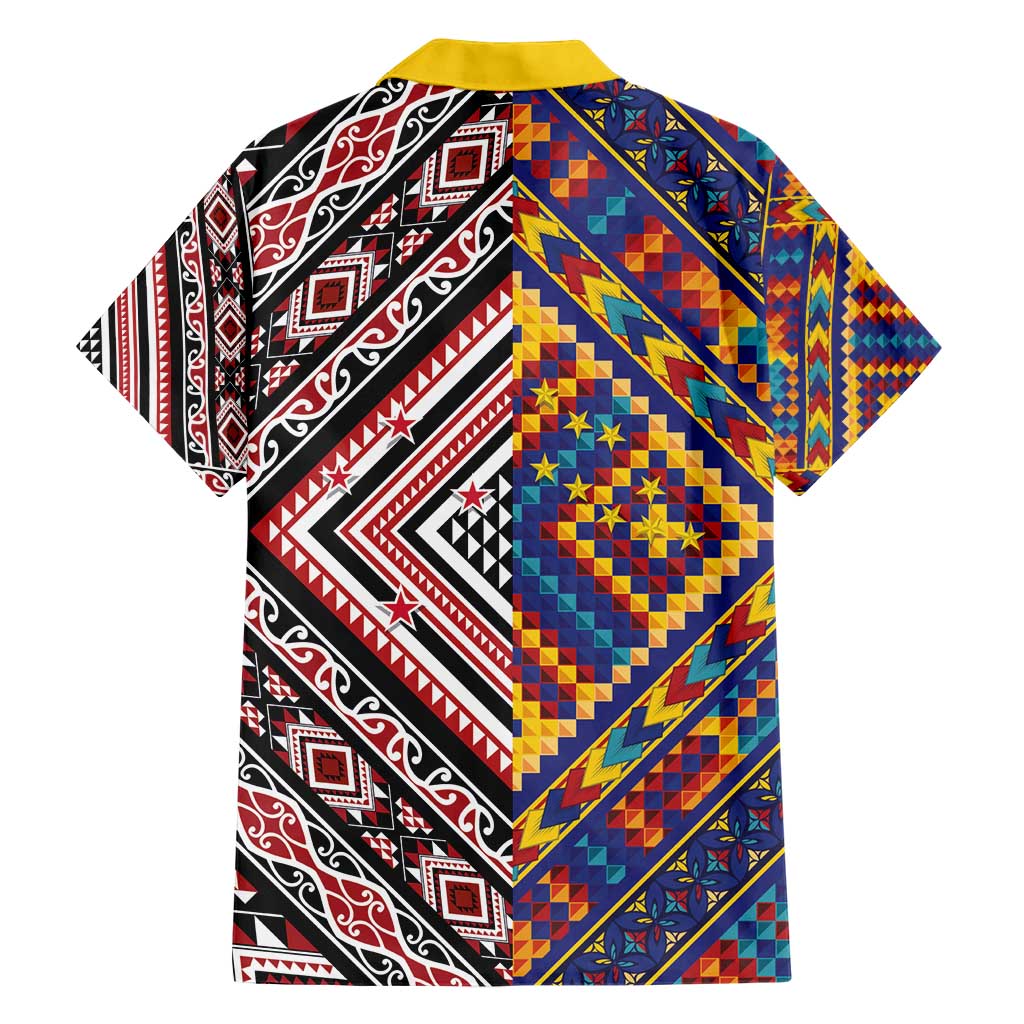 Tuvaluan and New Zealand Culture Hawaiian Shirt The Art of Kolose and Taniko - Polynesian Pride
