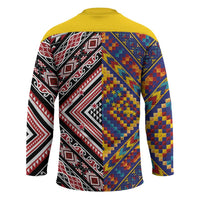 Tuvaluan and New Zealand Culture Hockey Jersey The Art of Kolose and Taniko - Polynesian Pride