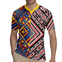 Tuvaluan and New Zealand Culture Rugby Jersey The Art of Kolose and Taniko - Polynesian Pride