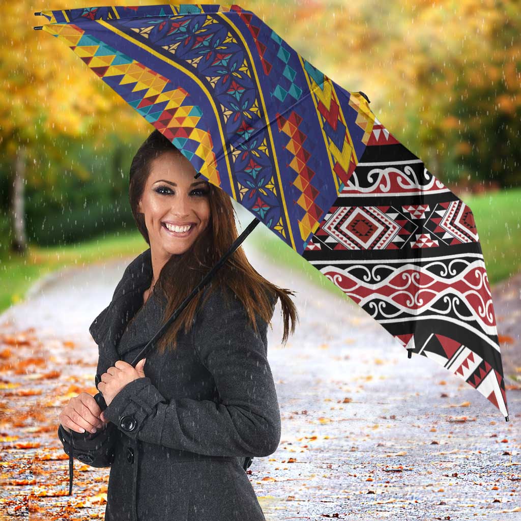 Tuvaluan and New Zealand Culture Umbrella The Art of Kolose and Taniko - Polynesian Pride