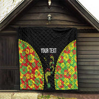 Personalised Vanuatu Running Quilt Footprint and Hibiscus Polynesian Style LT03 - Polynesian Pride