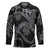 Hawaiian Kakau Art and Hisbiscus Tattoo Hockey Jersey Tribal Pattern-Silver Style - Polynesian Pride