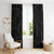 Hawaiian Kakau Art and Hisbiscus Tattoo Window Curtain Tribal Pattern-Black Gradient Style - Polynesian Pride