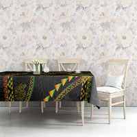 Hawaiian Kakau Art and Hisbiscus Tattoo Tablecloth Tribal Pattern-Reggae Style - Polynesian Pride