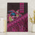 Hawaiian Abstract Sea Turtle Canvas Wall Art Polynesian Tapa Art and Kakau Tattoo Pink WaterColor - Polynesian Pride