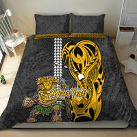 Custom Hawaii Island Bedding Set Hawaiian Warrior and Kakau Symbols Abstract Tattoo LT03 - Polynesian Pride