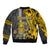 Custom Hawaii Island Bomber Jacket Hawaiian Warrior and Kakau Symbols Abstract Tattoo LT03 - Polynesian Pride