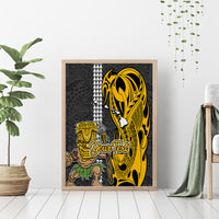 Custom Hawaii Island Canvas Wall Art Hawaiian Warrior and Kakau Symbols Abstract Tattoo LT03 - Polynesian Pride