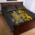Custom Hawaii Island Quilt Bed Set Hawaiian Warrior and Kakau Symbols Abstract Tattoo LT03 - Polynesian Pride
