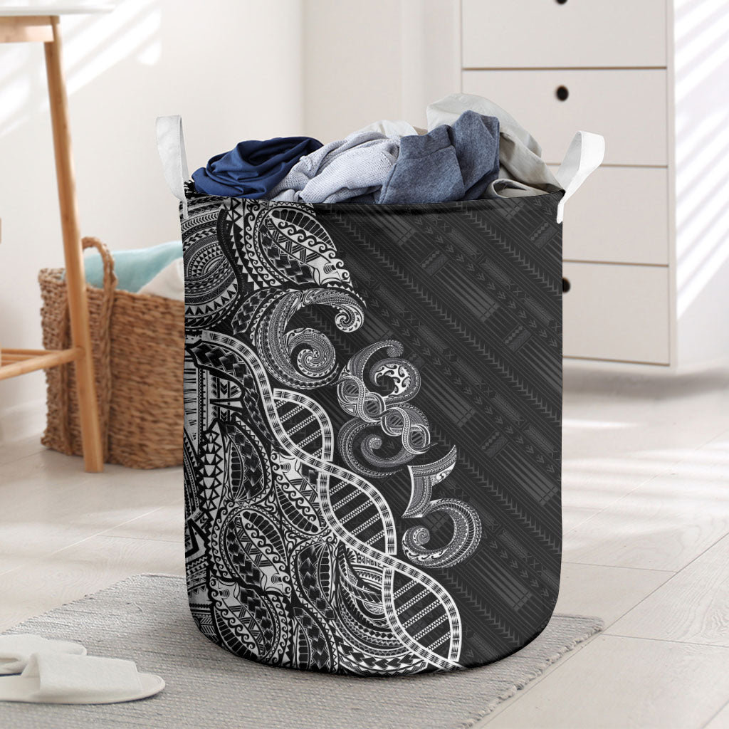 Samoan Traditional Tattoo 685 Laundry Basket Tribal Tatau DNA Black Color LT03 Black - Polynesian Pride
