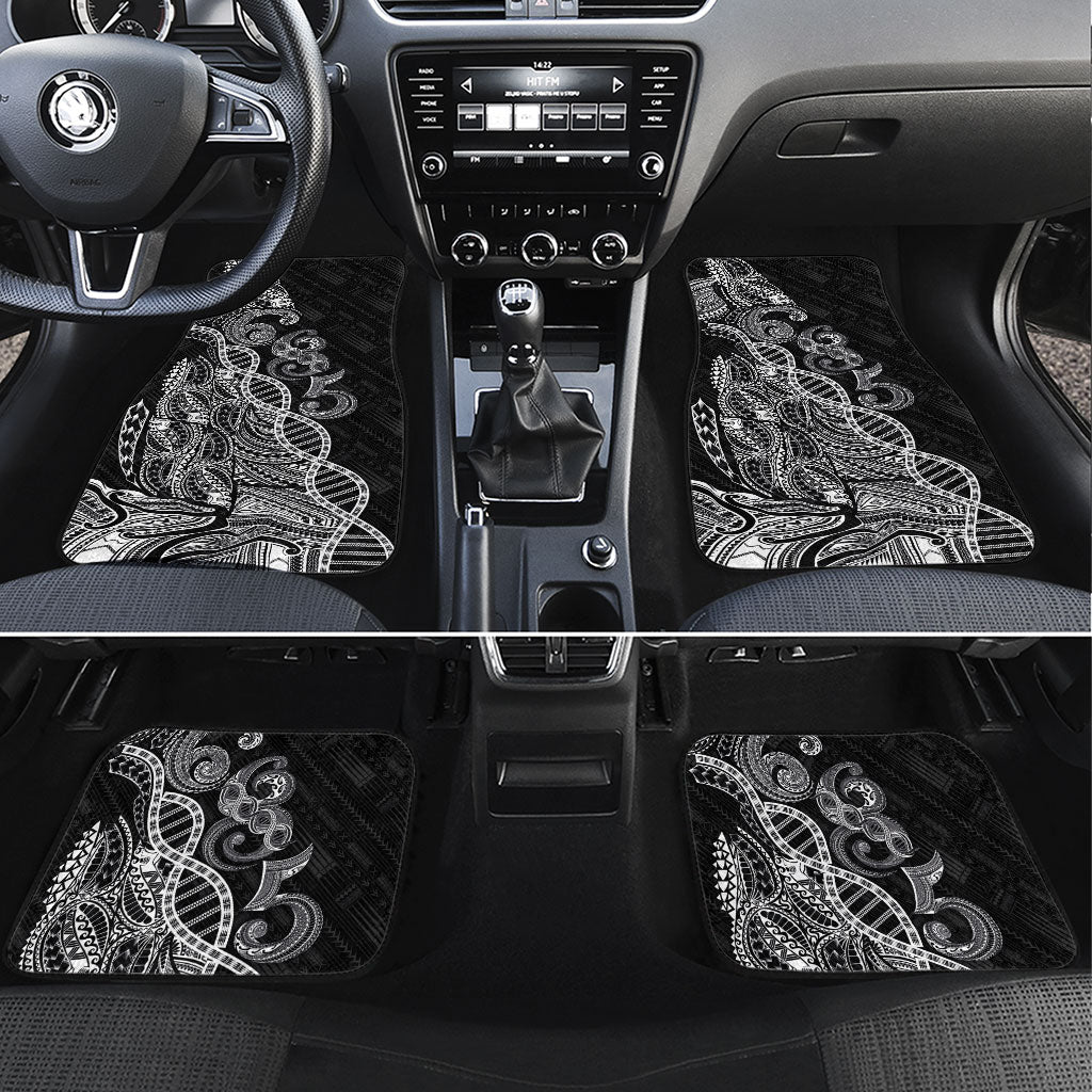 Samoan Traditional Tattoo 685 Car Mats Tribal Tatau DNA Black Color LT03 Set 4pcs Black - Polynesian Pride