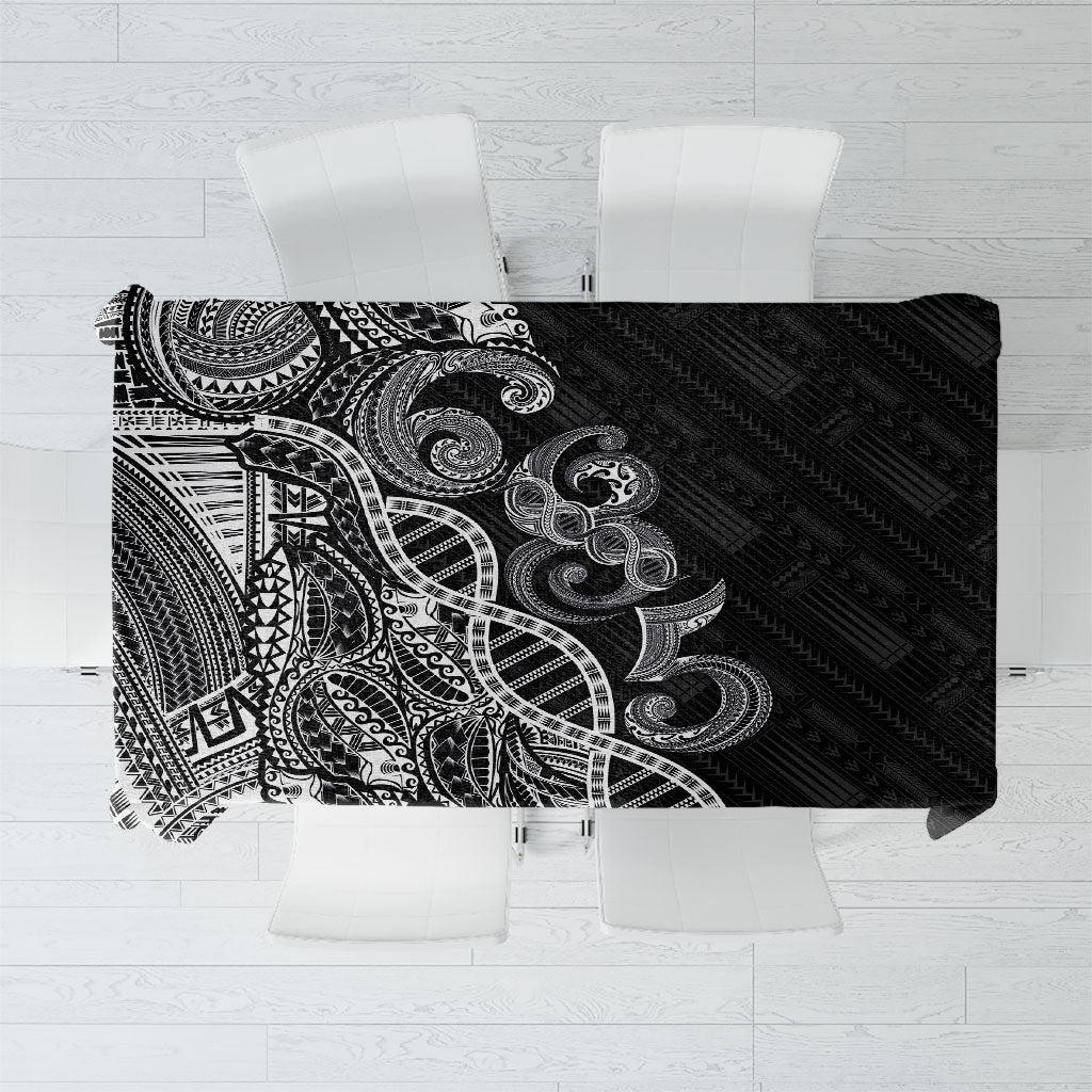 Samoan Traditional Tattoo 685 Tablecloth Tribal Tatau DNA Black Color LT03 Black - Polynesian Pride