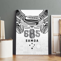 Super Samoa 685 Tribal Tattoo Canvas Wall Art Siapo Pattern White Edition LT03 - Polynesian Pride