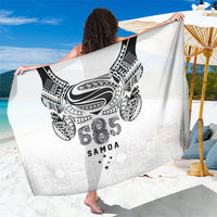 Super Samoa 685 Tribal Tattoo Sarong Siapo Pattern White Edition LT03 One Size 44 x 66 inches White - Polynesian Pride