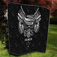 Super Samoa 685 Tribal Tattoo Quilt Samoan Ornament Pattern Black Edition LT03 - Polynesian Pride