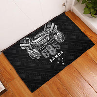 Super Samoa 685 Tribal Tattoo Rubber Doormat Samoan Ornament Pattern Black Edition LT03 - Polynesian Pride