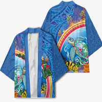 Hawaiian Connecting with the Ocean Kimono Polynesian Pattern LT03 - Polynesian Pride