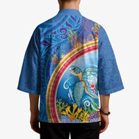 Hawaiian Connecting with the Ocean Kimono Polynesian Pattern LT03 - Polynesian Pride