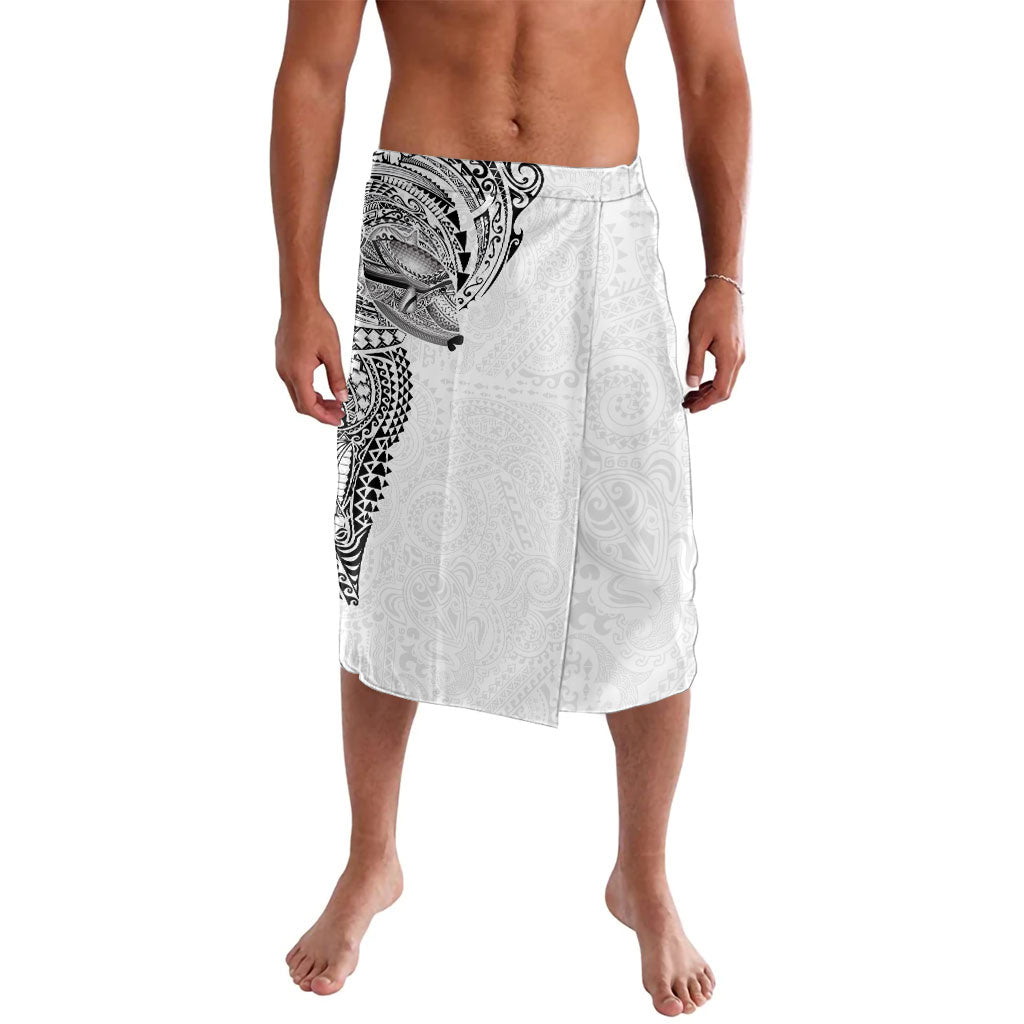 Hawaiian Humuhumu Tribal Tattoo Lavalava Polynesian Kakau White Color LT03 White - Polynesian Pride