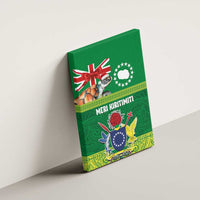 Cook Islands Meri Kiritimiti Canvas Wall Art Christmas Turtle - Cooks Islands Emblems and Polynesian Art Pattern