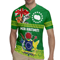 Cook Islands Meri Kiritimiti Rugby Jersey Christmas Turtle - Cooks Islands Emblems and Polynesian Art Pattern LT03 - Polynesian Pride